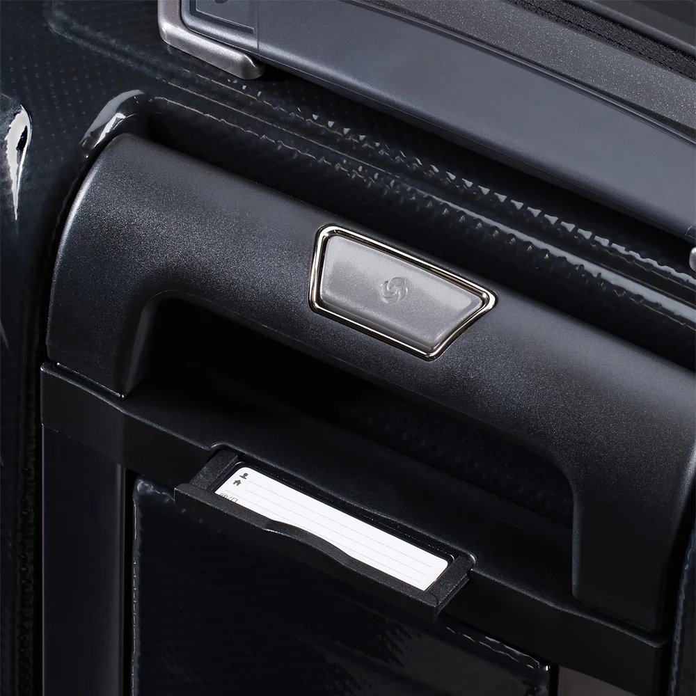 Samsonite Proxis frontpocket handbagage koffer 55 cm expandable black bij Duifhuizen