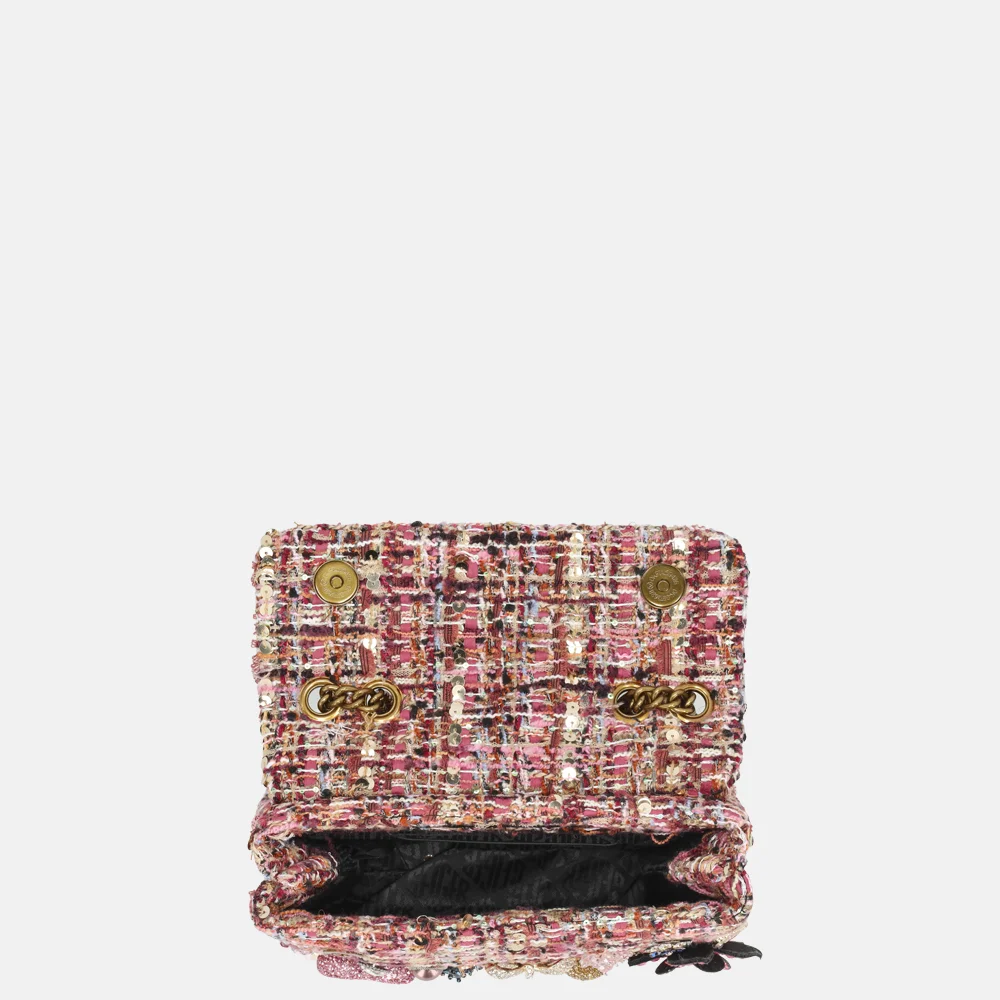 Kurt Geiger Kensington Tutti Frutti schoudertas M pink comb bij Duifhuizen