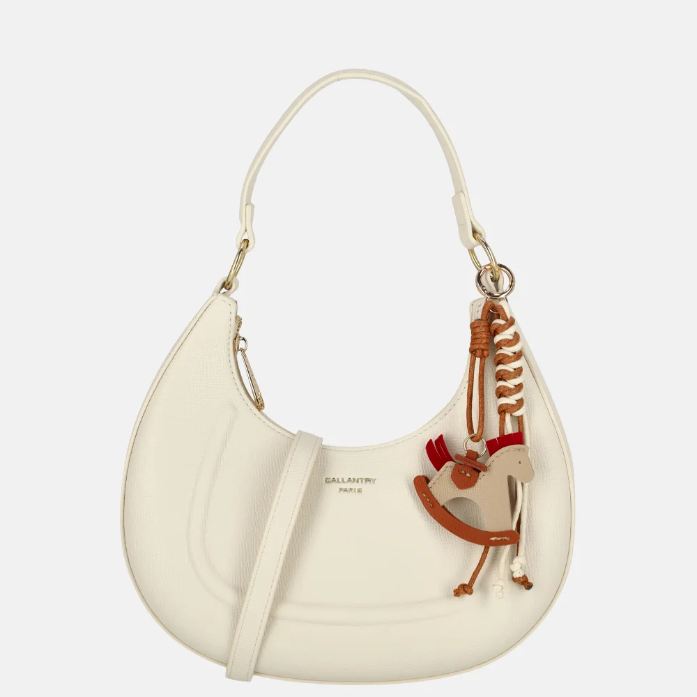 Firenze buideltas met bagcharm S beige