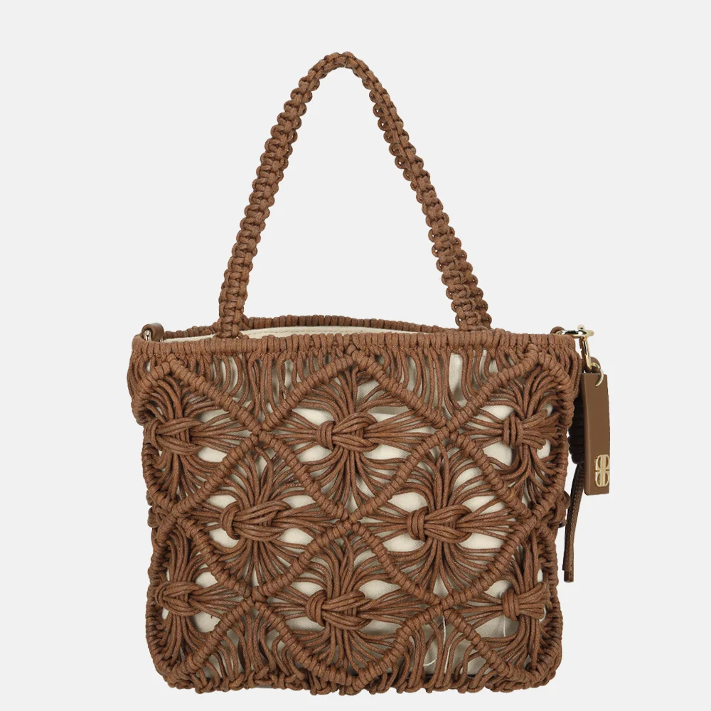 Laurent David Babette handtas S gehaakt brown bij Duifhuizen