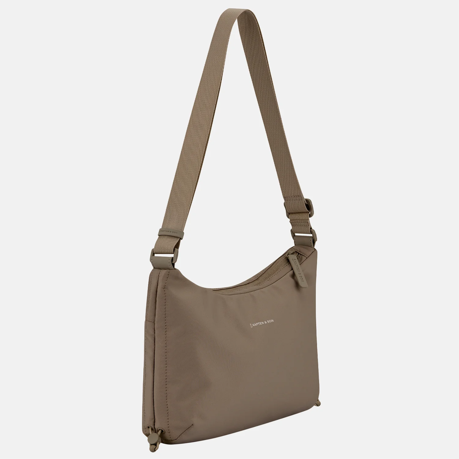 Kapten & Son Skara crossbody tas walnut bij Duifhuizen