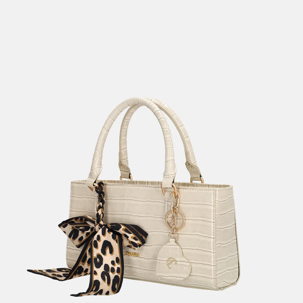 Charm London Knightbridge handtas beige bij Duifhuizen