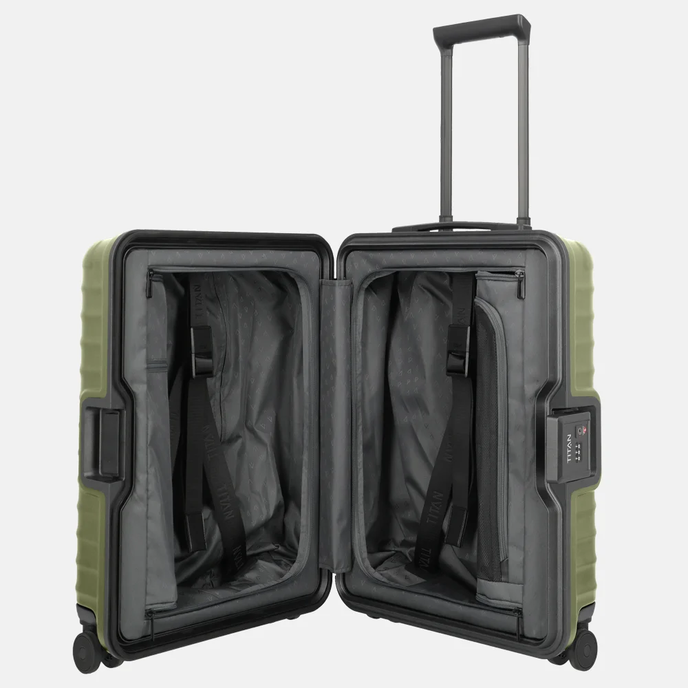 Titan Overseas handbagage koffer 55 cm forest green bij Duifhuizen