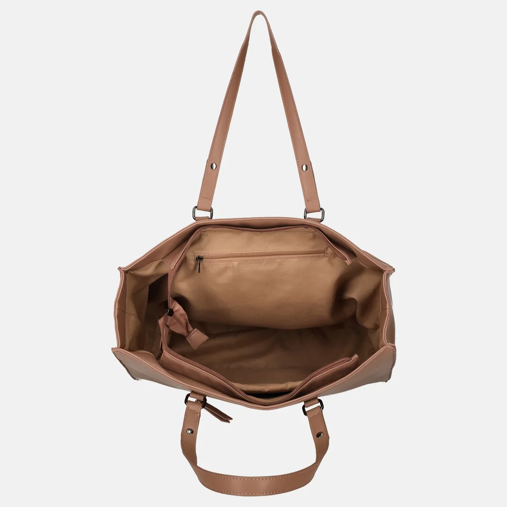 Enrico Benetti Evie shopper 15 inch oudroze bij Duifhuizen