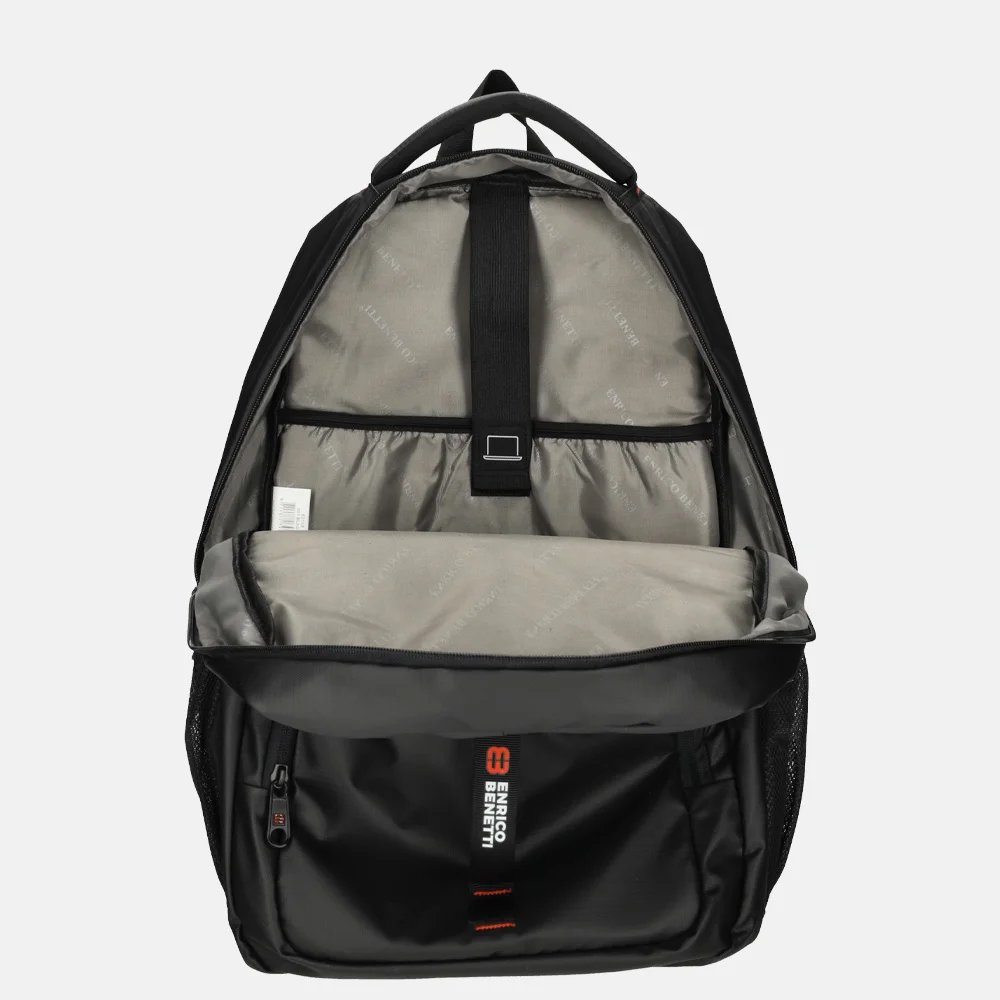 Enrico Benetti Swindon laptoprugzak 15 inch zwart bij Duifhuizen