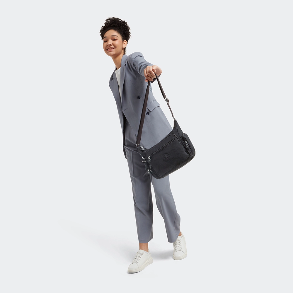 Kipling Gabbie crossbody tas S black noir bij Duifhuizen