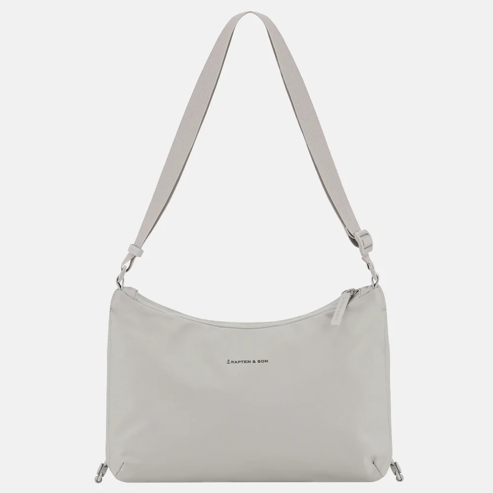 Kapten & Son Skara crossbody tas small greige bij Duifhuizen