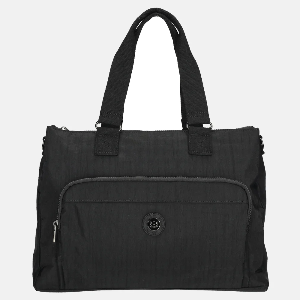 Enrico Benetti Suzie laptoptas 15 inch zwart bij Duifhuizen