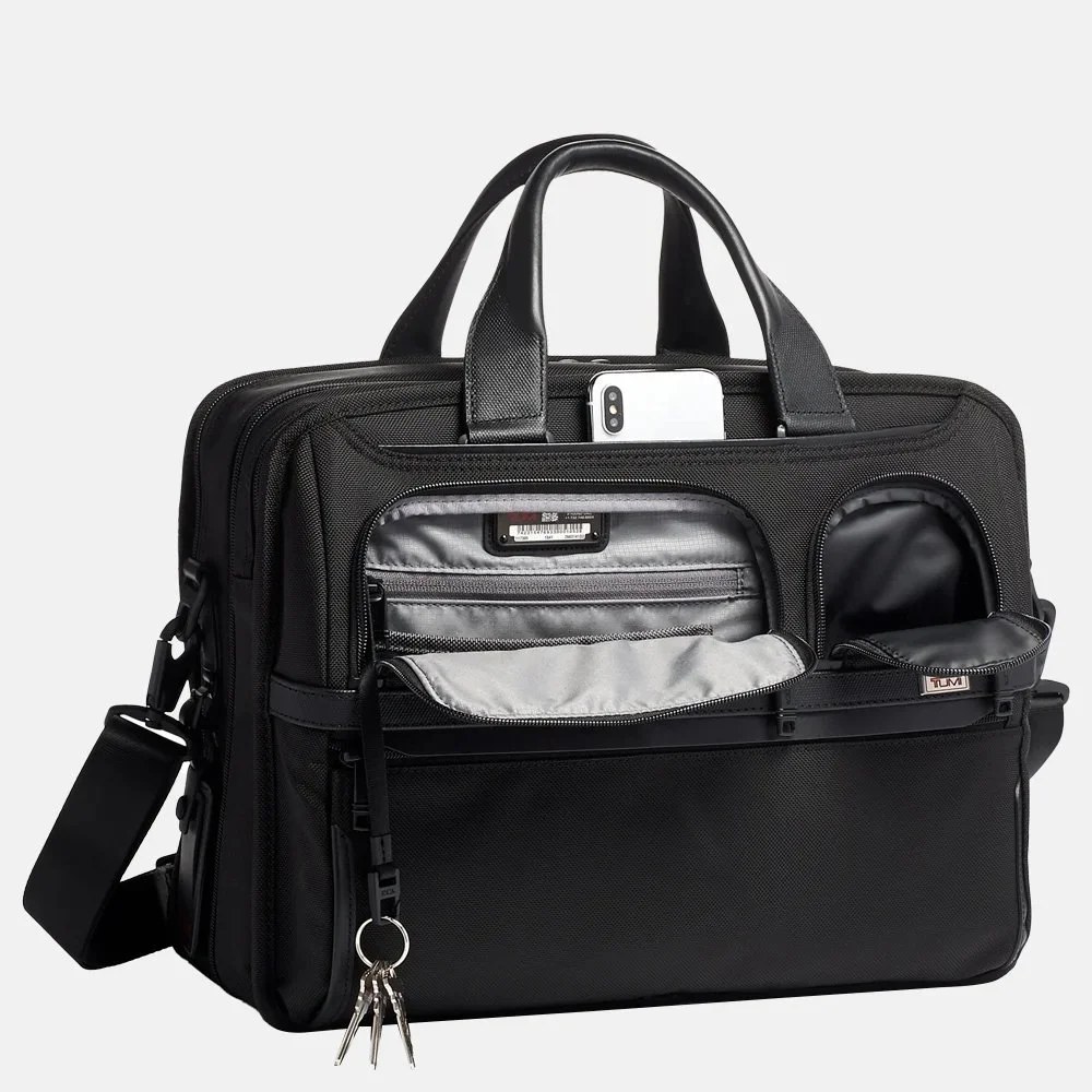 Tumi Alpha laptoptas 15 inch black bij Duifhuizen