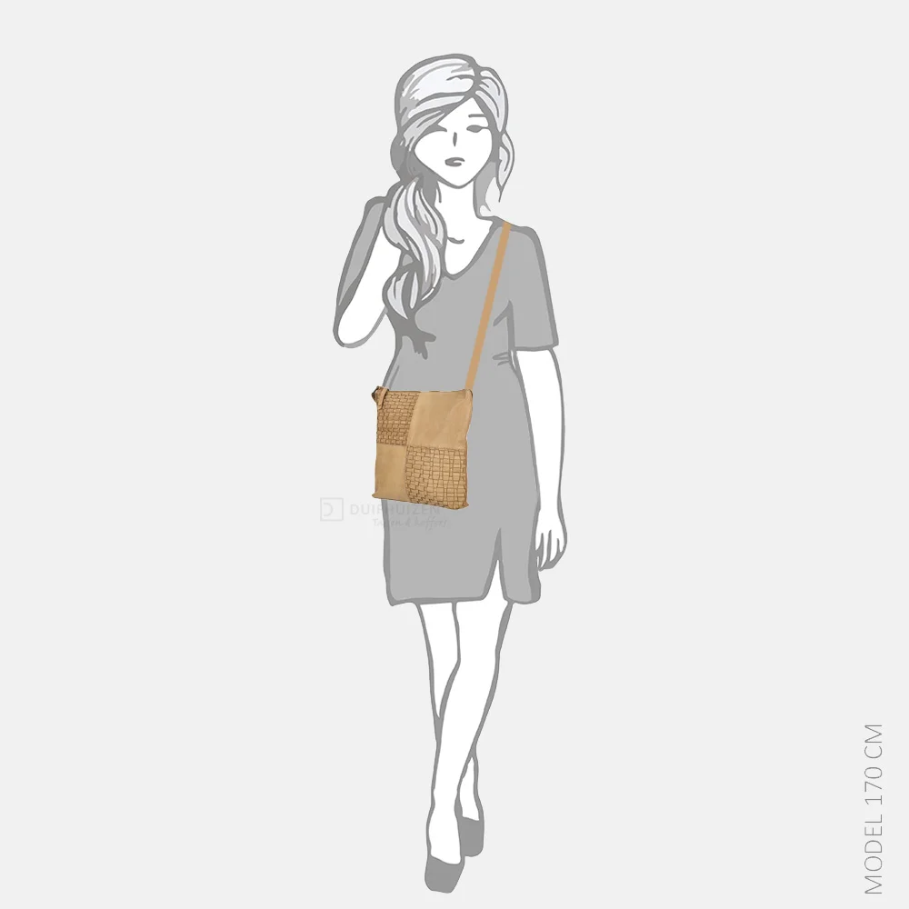 Enrico Benetti Sicily crossbody tas lichttaupe bij Duifhuizen