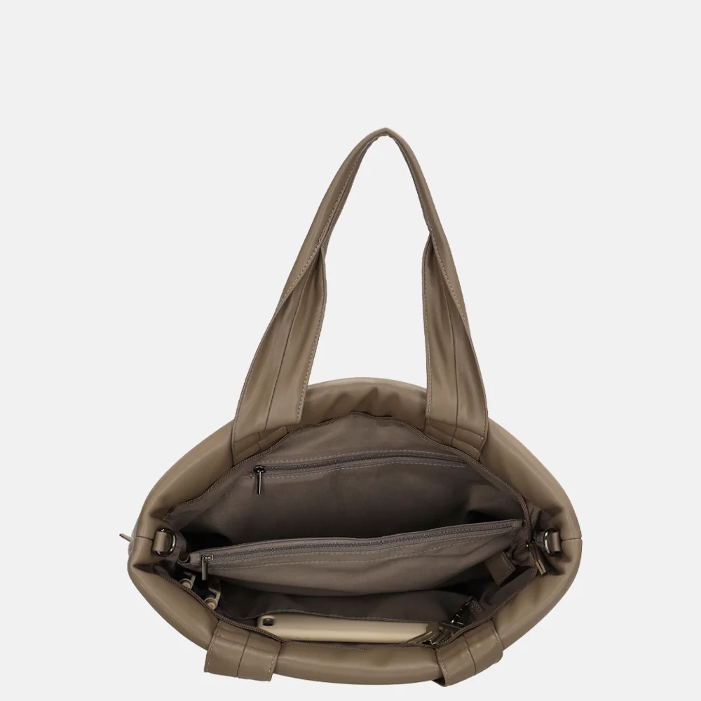 Zebra Trends Evie shopper taupe bij Duifhuizen