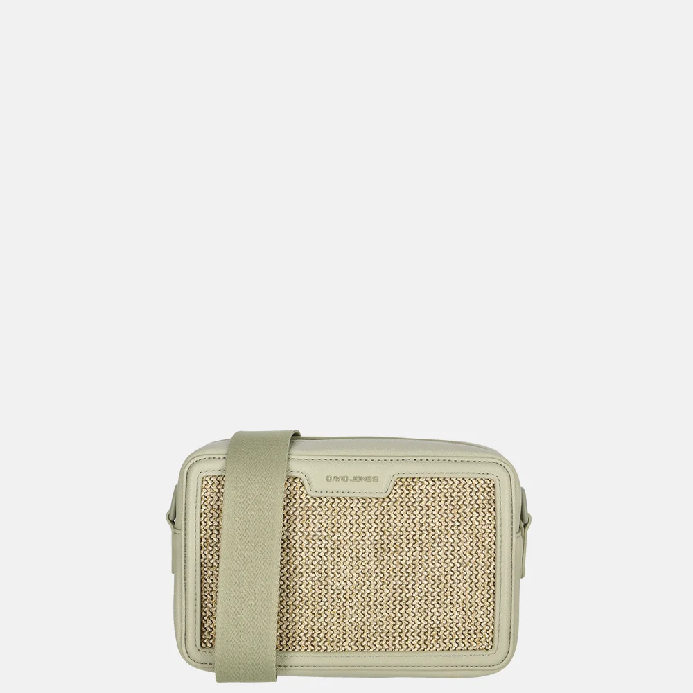David Jones crossbody tas raffia fair green bij Duifhuizen
