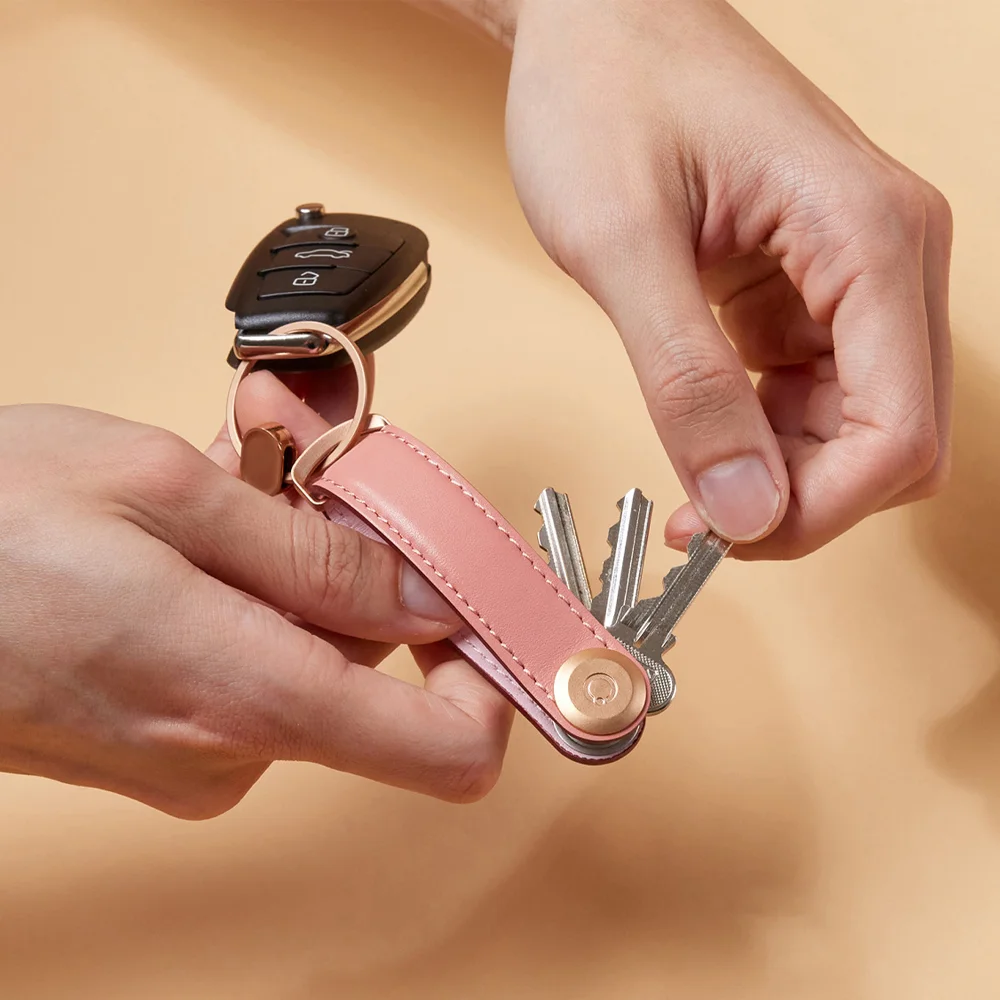 Orbitkey sleuteletui + ring V2 giftset cotton candy bij Duifhuizen