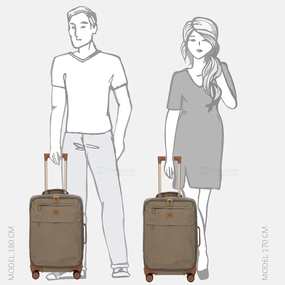 Bric's X-Travel handbagage koffer 55 cm nut bij Duifhuizen