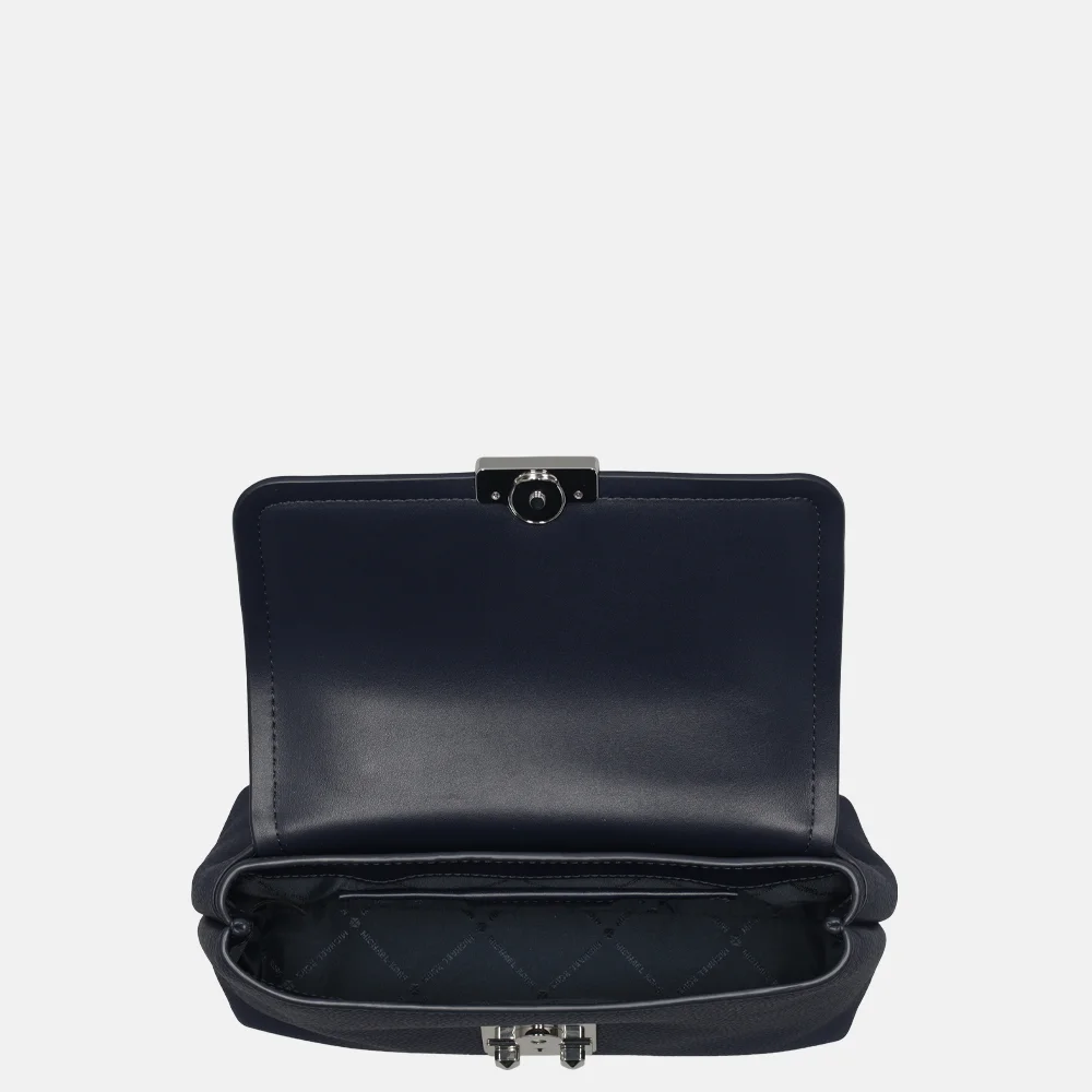 Michael Kors Tribeca satchel handtas M dress blues bij Duifhuizen
