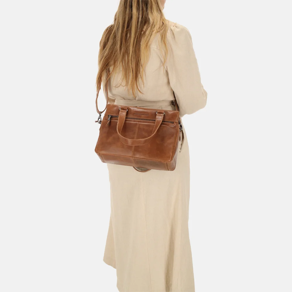 Hide & Stitches Porto handtas bruin bij Duifhuizen