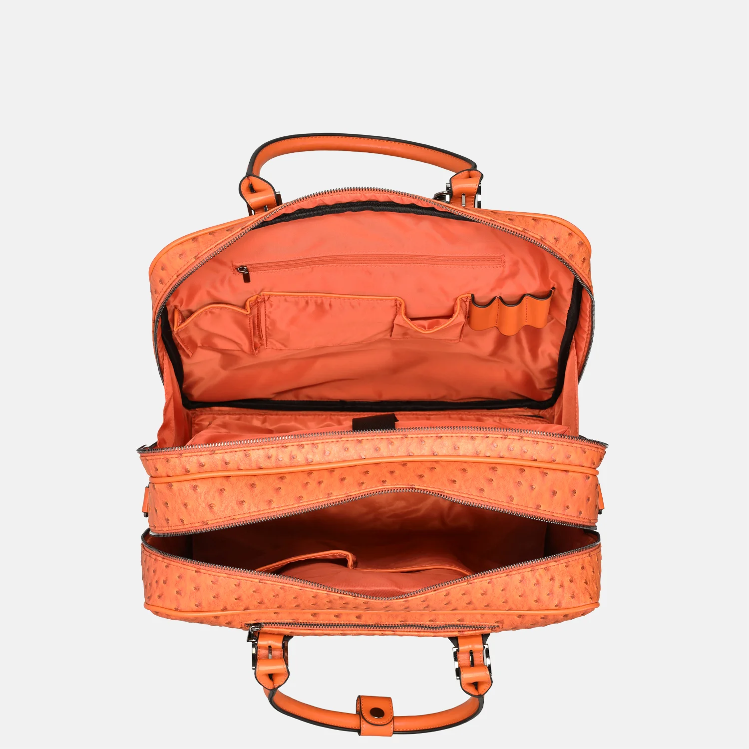 Olivia Lauren business trolley 42 CM 16 inch struis oranje bij Duifhuizen