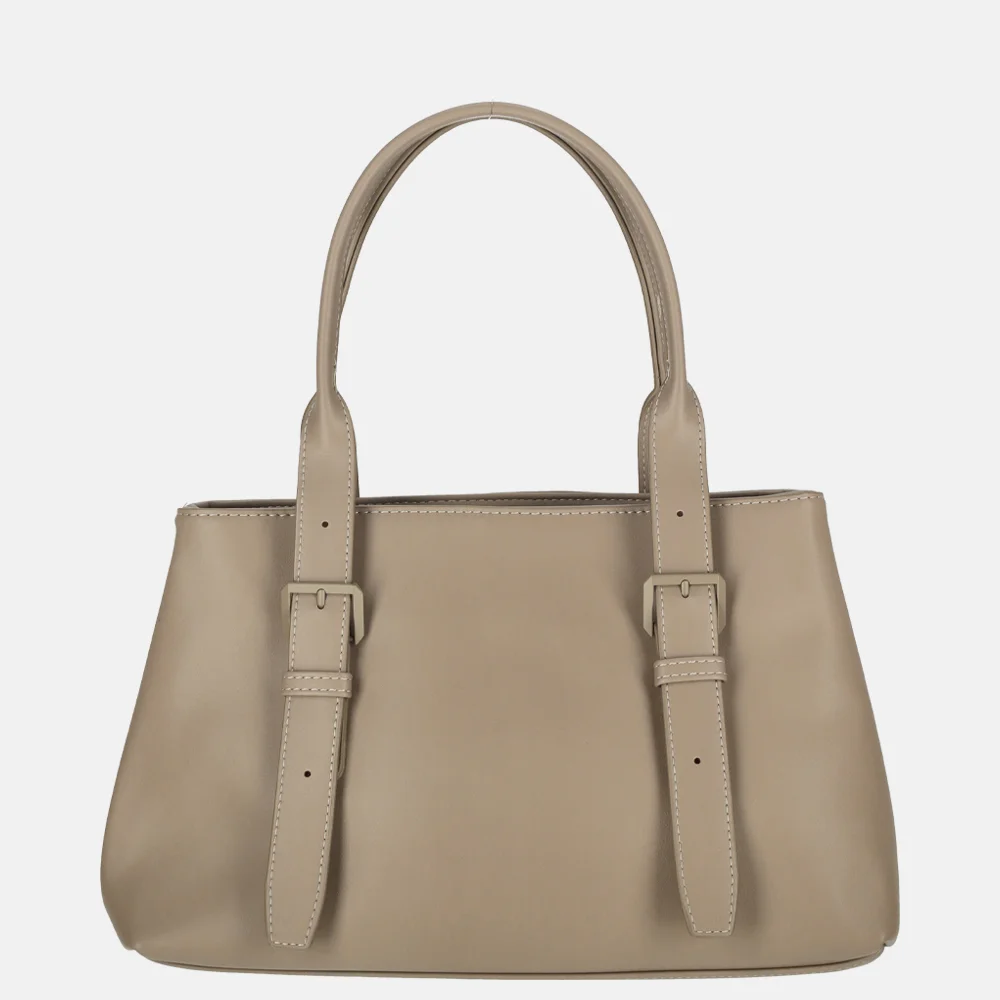 David Jones handtas warm taupe bij Duifhuizen