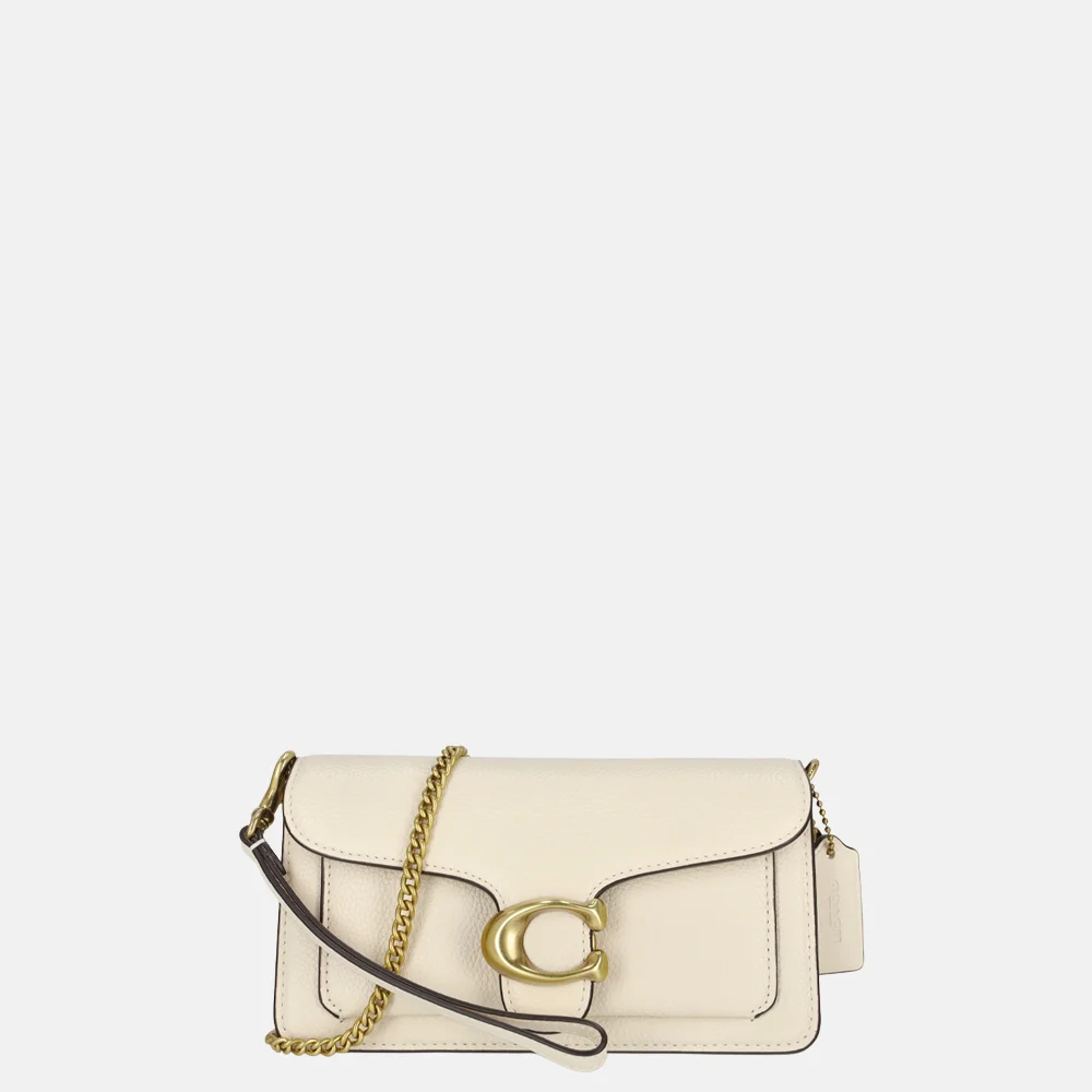 Coach Tabby Pebbled chain crossbody tas chalk bij Duifhuizen