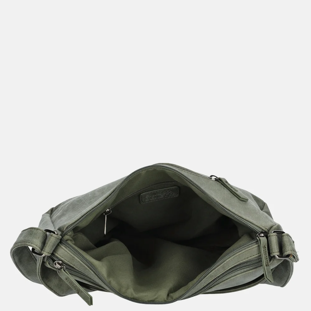 Enrico Benetti Noumea crossbody tas olive bij Duifhuizen