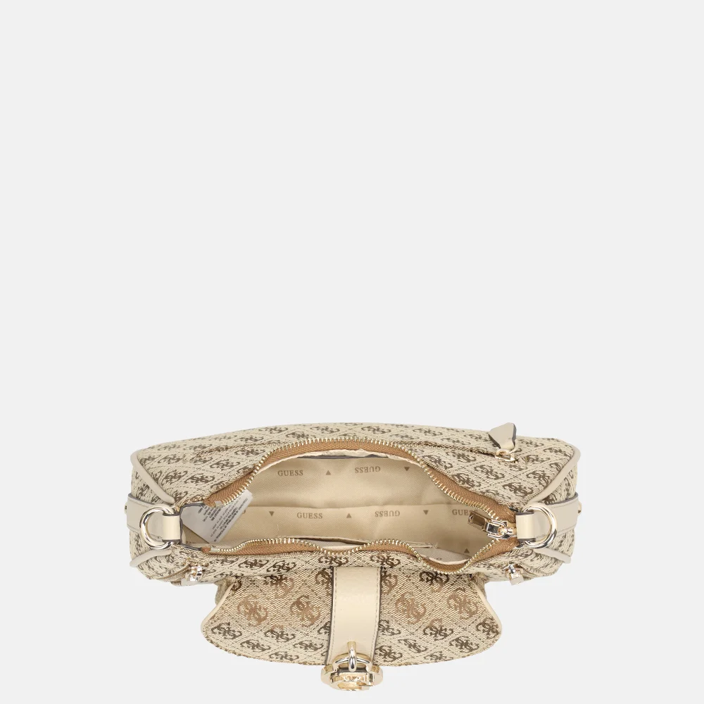 Guess Jessa schoudertas latte logo bij Duifhuizen