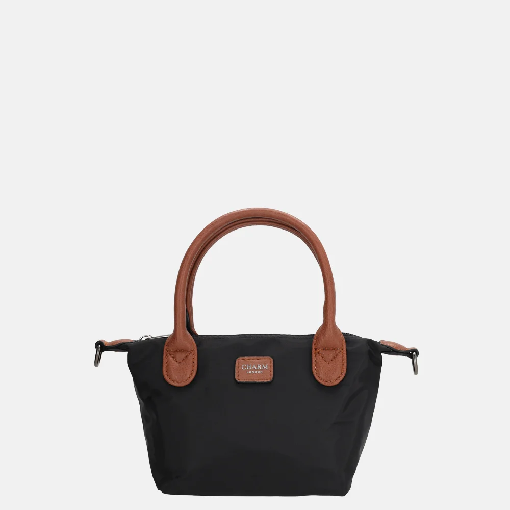 Charm London Buckingham handtas XS zwart bij Duifhuizen