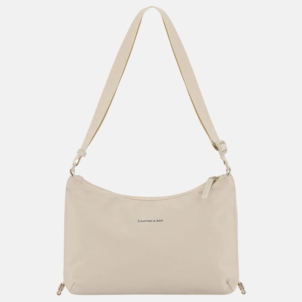 Kapten & Son Skara Small crossbody tas sandstone bij Duifhuizen