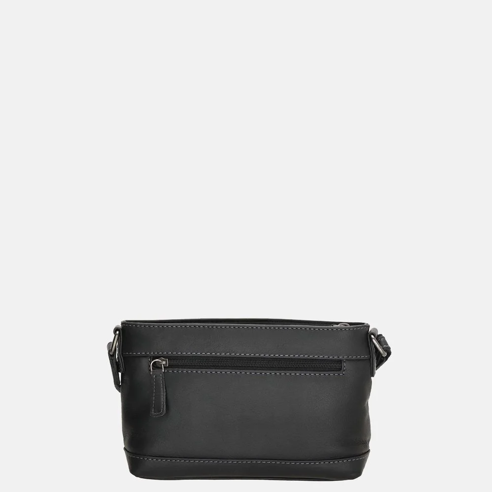 Hide & Stitches Japura crossbody tas zwart bij Duifhuizen