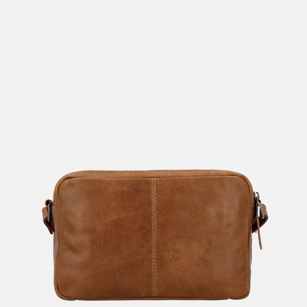 Hide & Stitches Porto schoudertas brown bij Duifhuizen