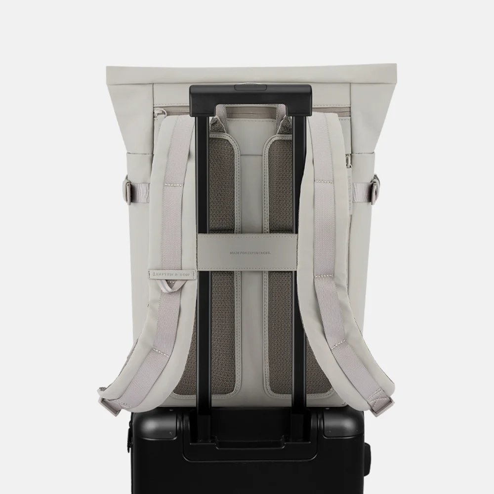 Kapten & Son HELSINKI 2.0 laptoprugzak greige bij Duifhuizen