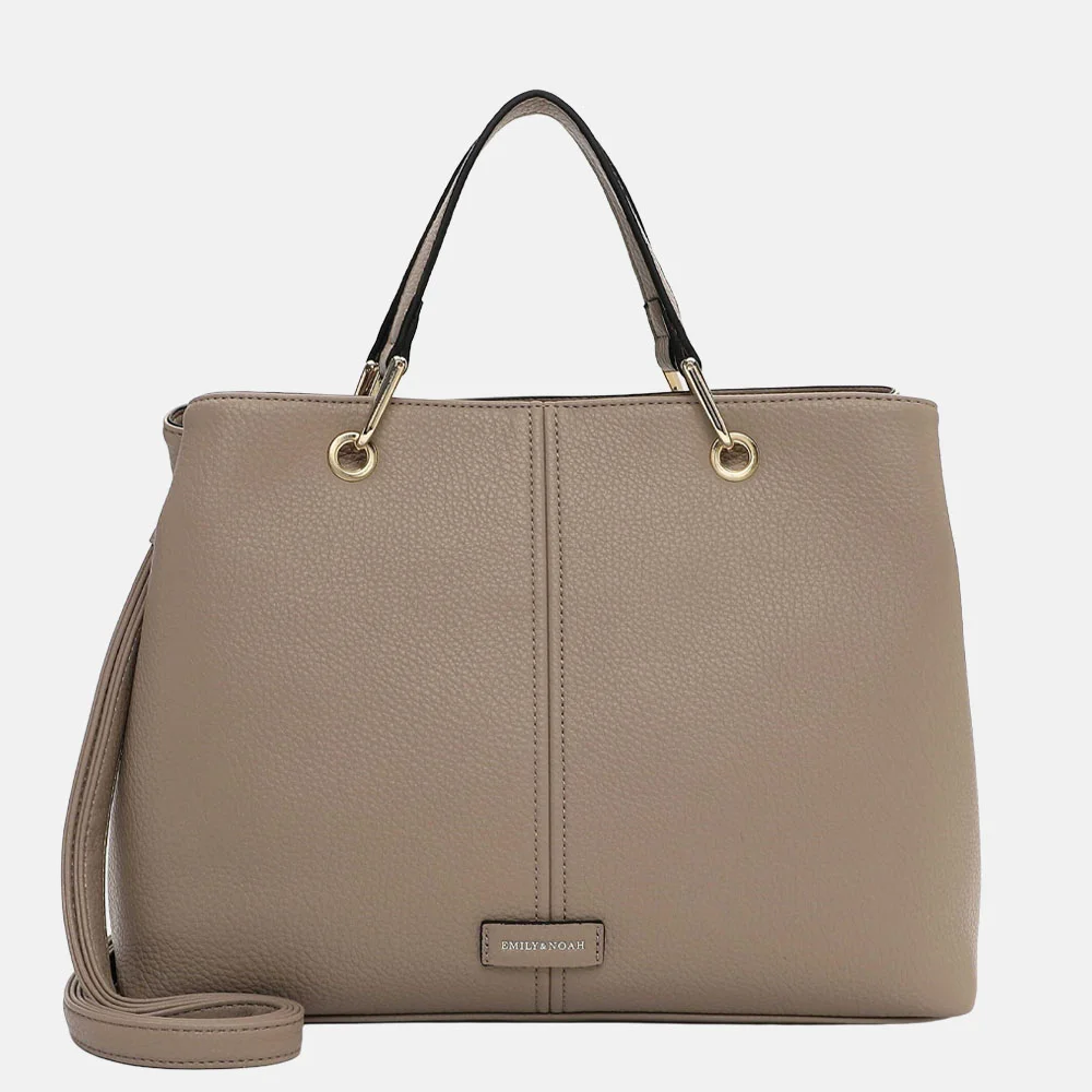 Emily & Noah Halla handtas L taupe bij Duifhuizen