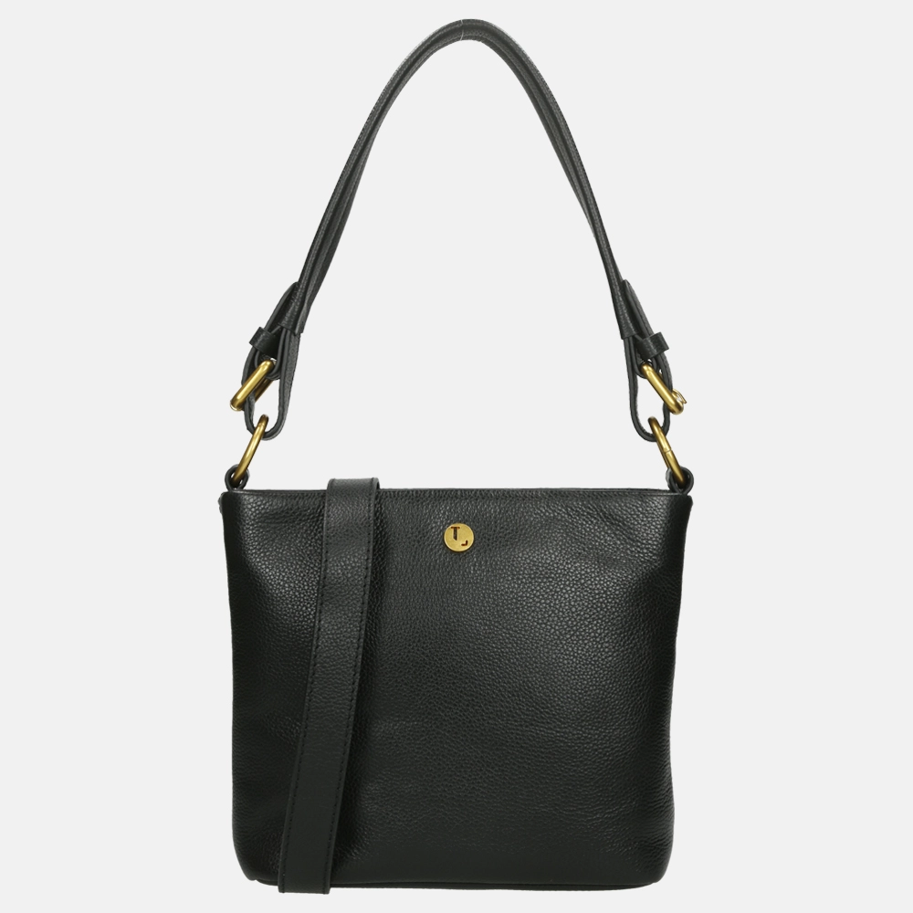 Loulou Essentiels Palm Springs buideltas black bij Duifhuizen