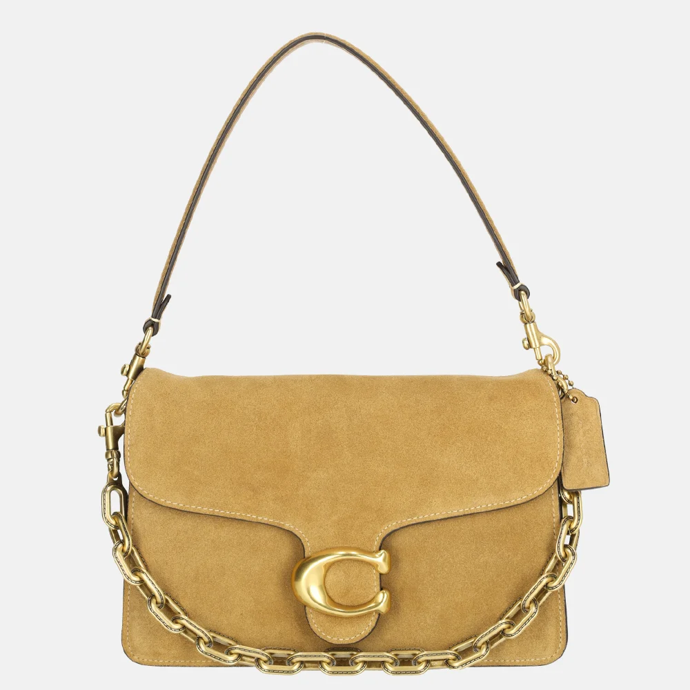 Coach Chain Tabby schoudertas L sand bij Duifhuizen