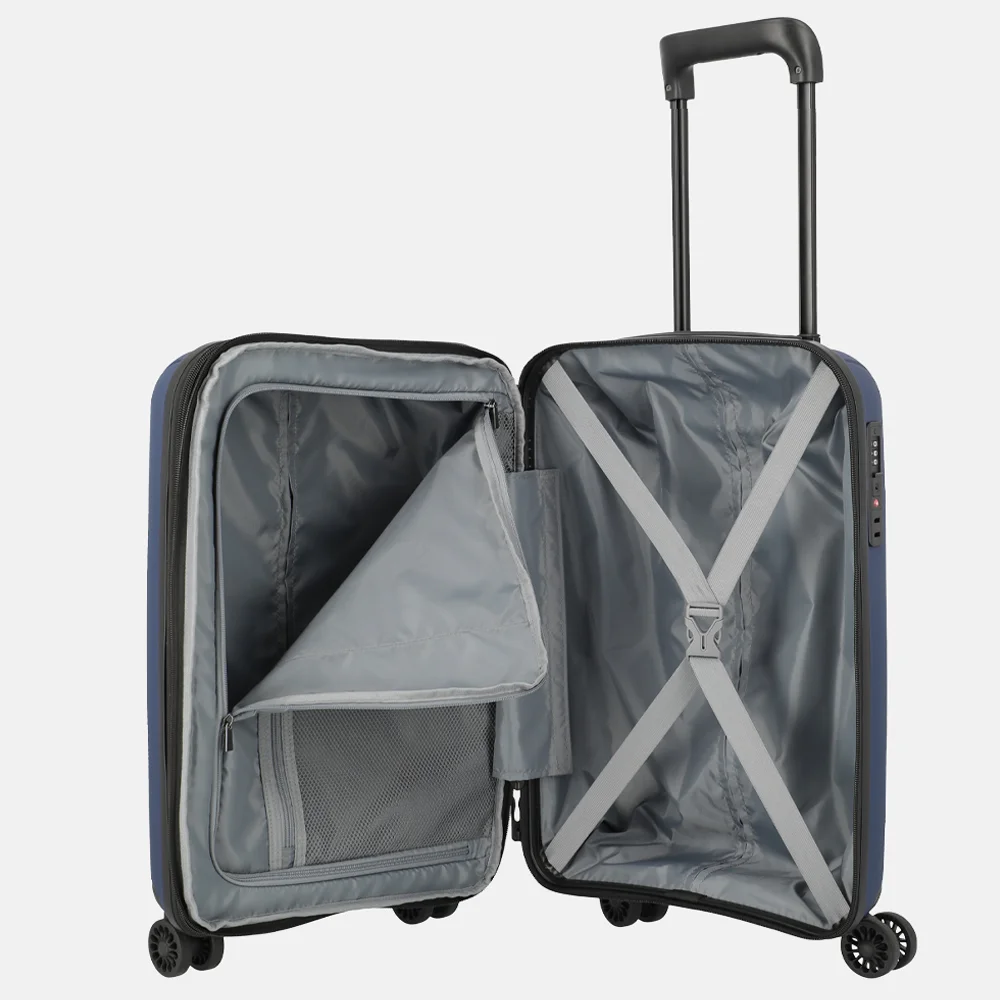 Travelite Skymate handbagage koffer 55 cm navy bij Duifhuizen