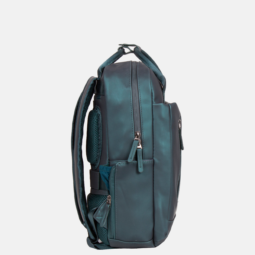 New Rebels Harper rugzak 13.3 inch dark green bij Duifhuizen