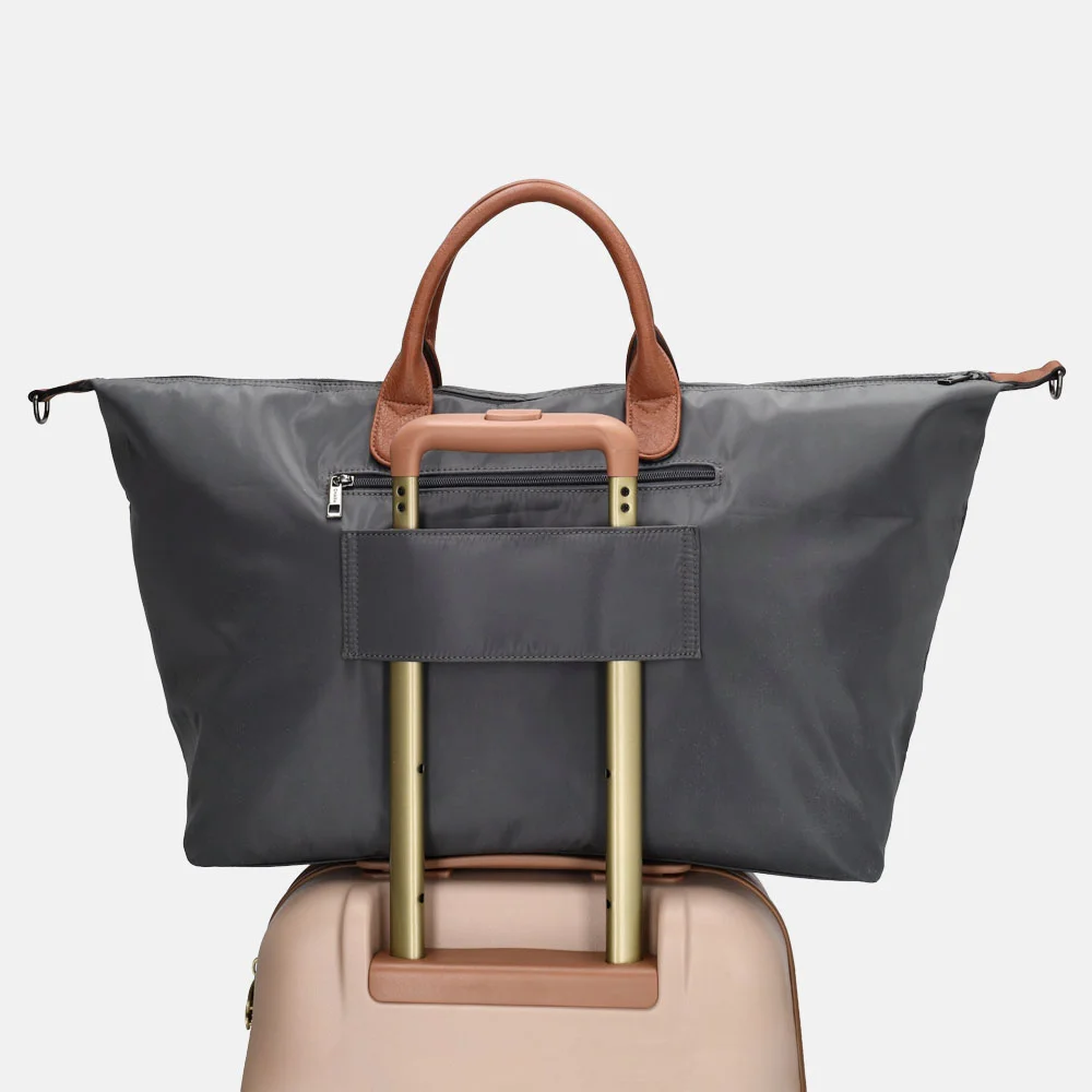 Charm London Buckingham weekendtas olifant grijs bij Duifhuizen