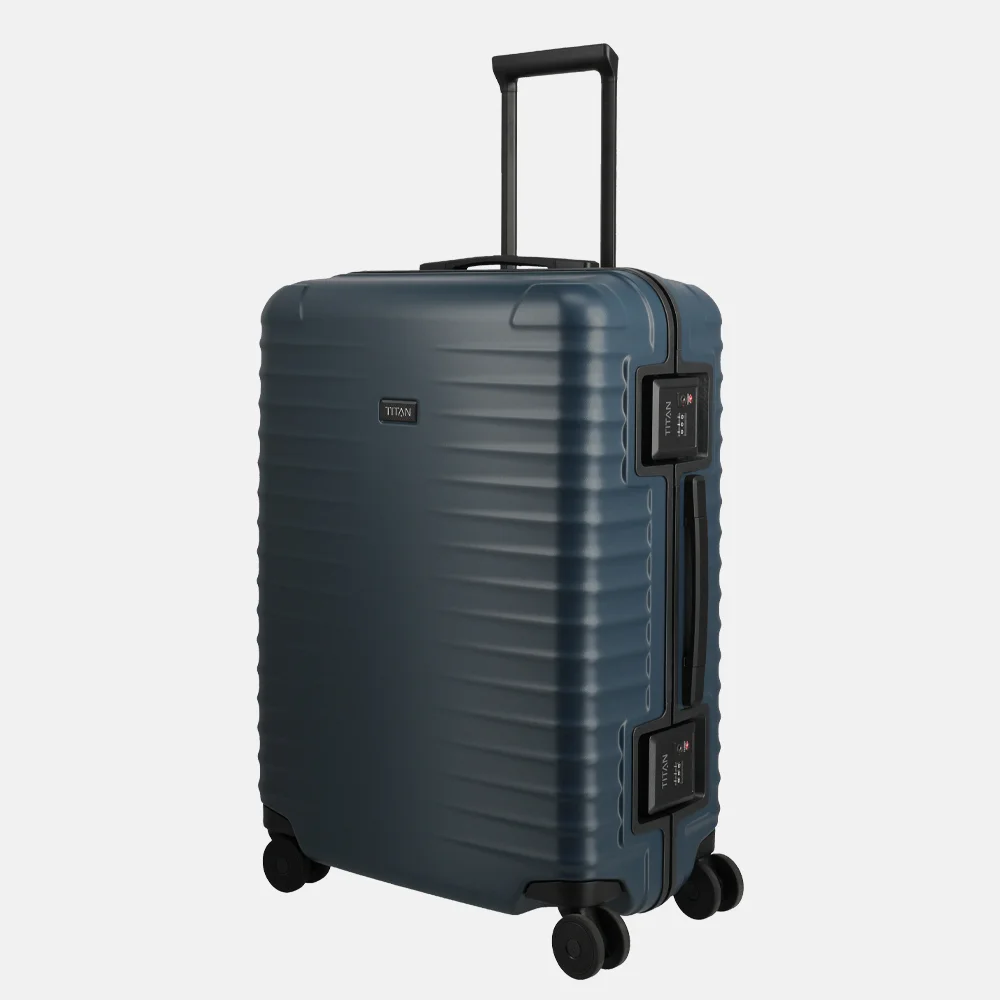 Titan Overseas reiskoffer 69 cm midnight blue bij Duifhuizen