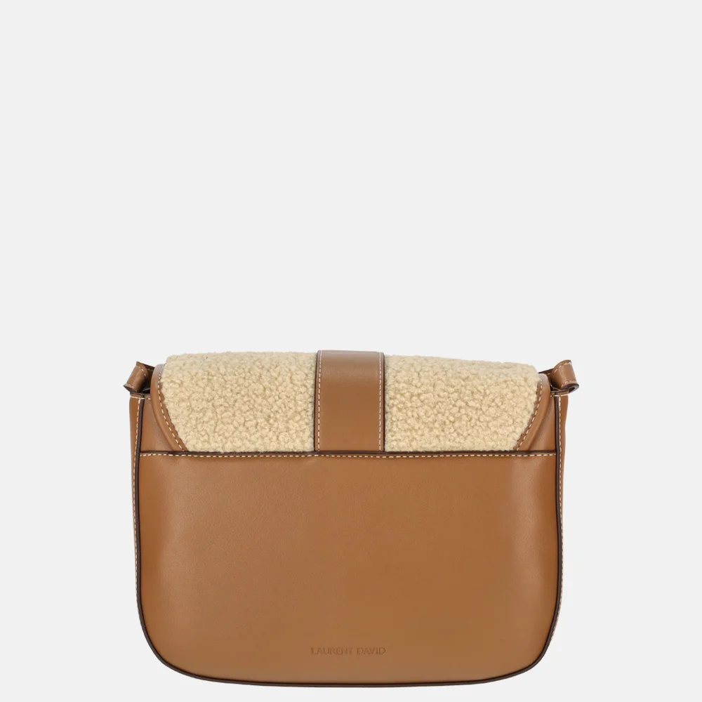 Laurent David crossbody tas teddy taupe bij Duifhuizen