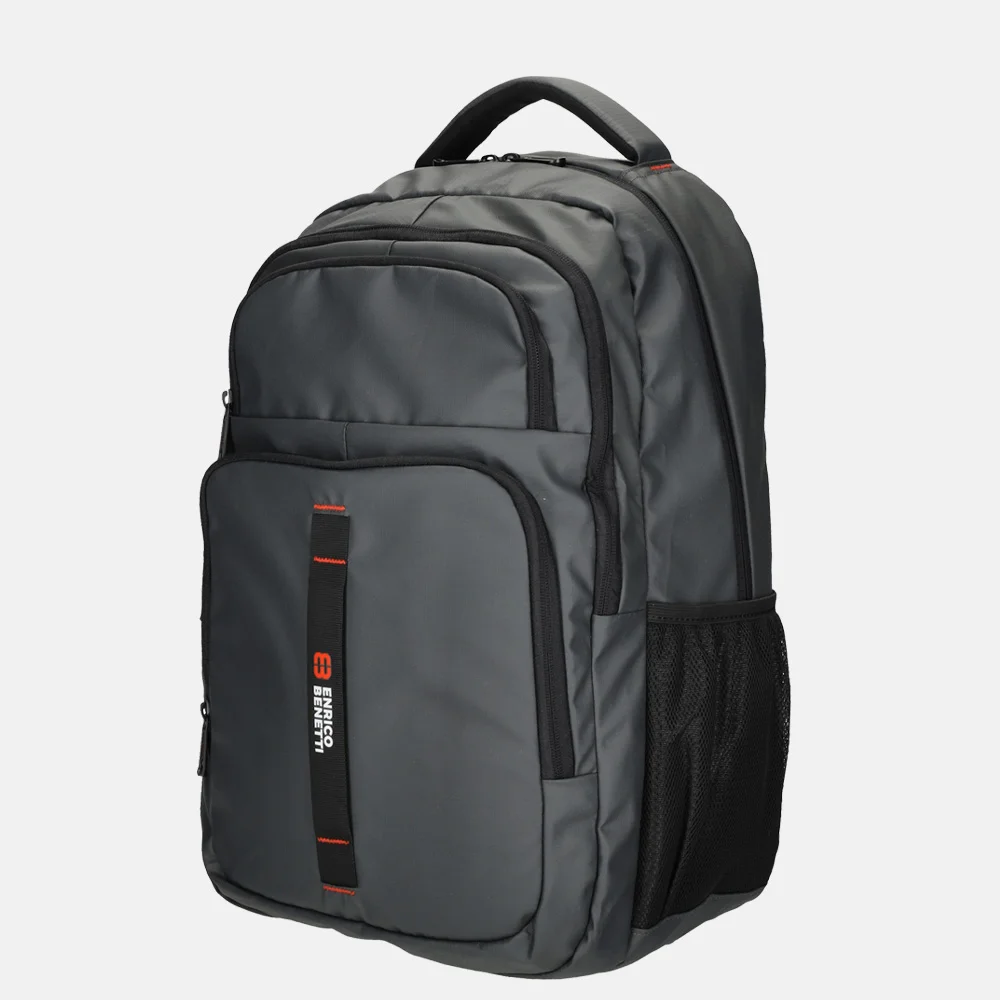 Enrico Benetti Swindon laptoprugzak 15 inch grijs bij Duifhuizen