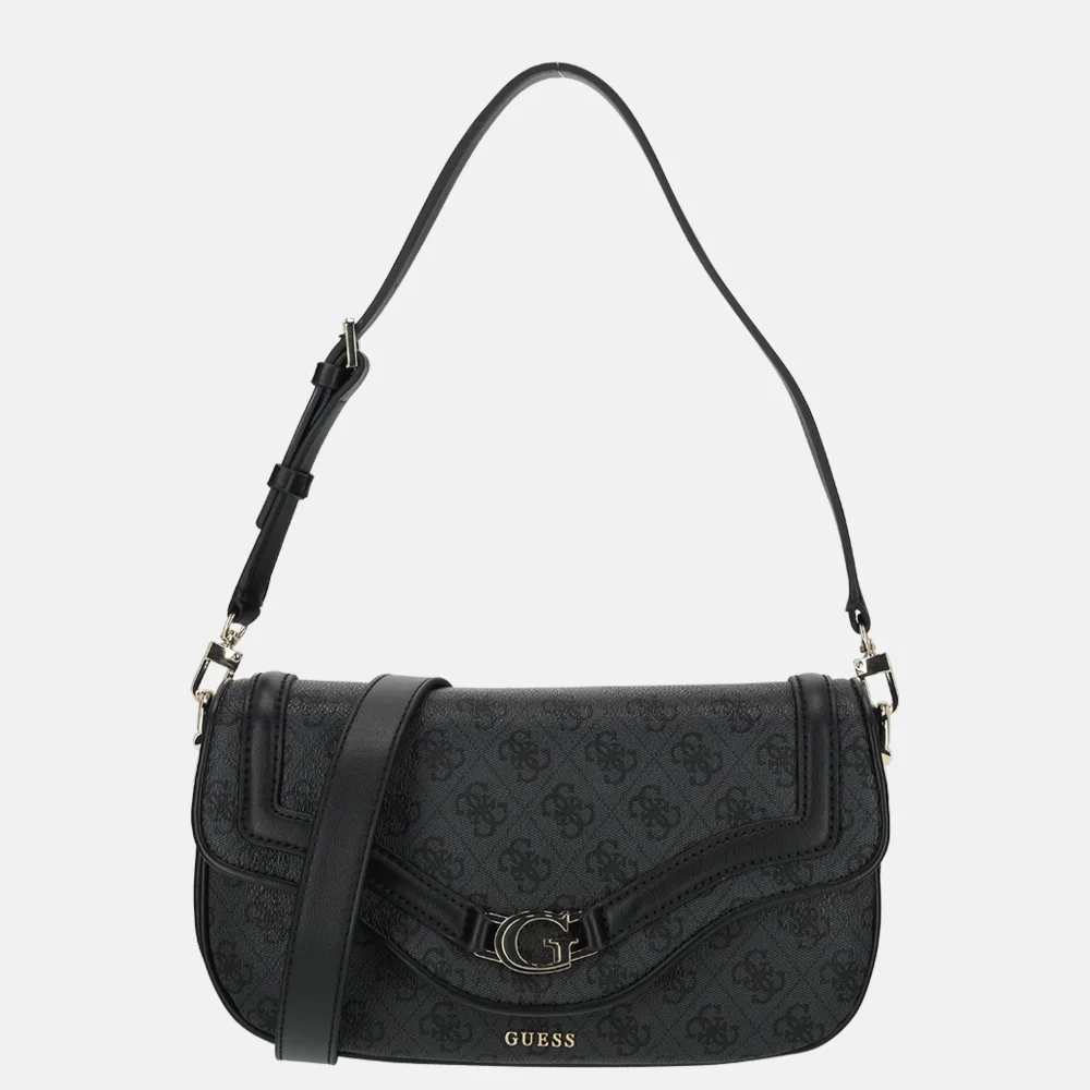 Guess Dea flap schoudertas coal logo