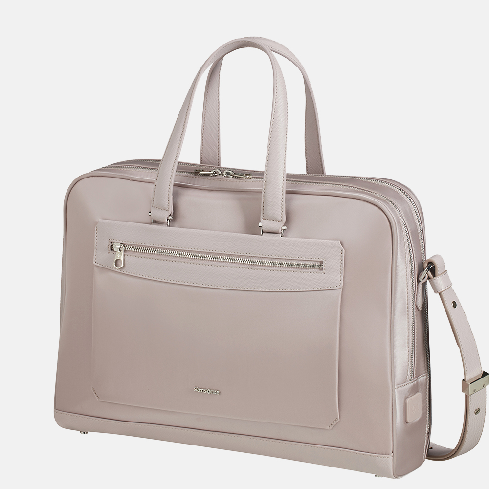 Samsonite Zalia 2.0 laptoptas 15 inch stone grey bij Duifhuizen