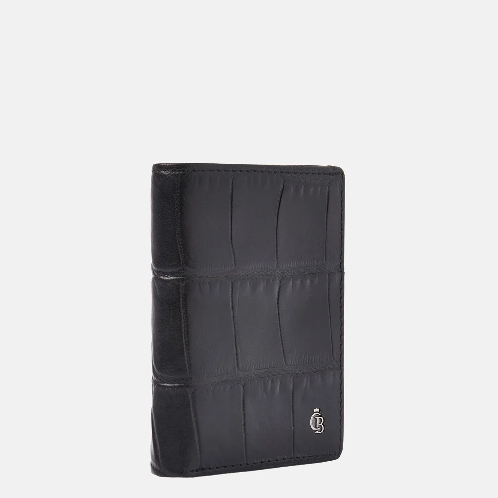 Castelijn en Beerens mini wallet pasjeshouder croco black bij Duifhuizen
