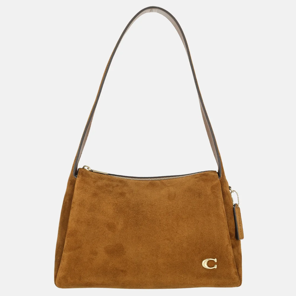 Coach Lola schoudertas suede warm brown