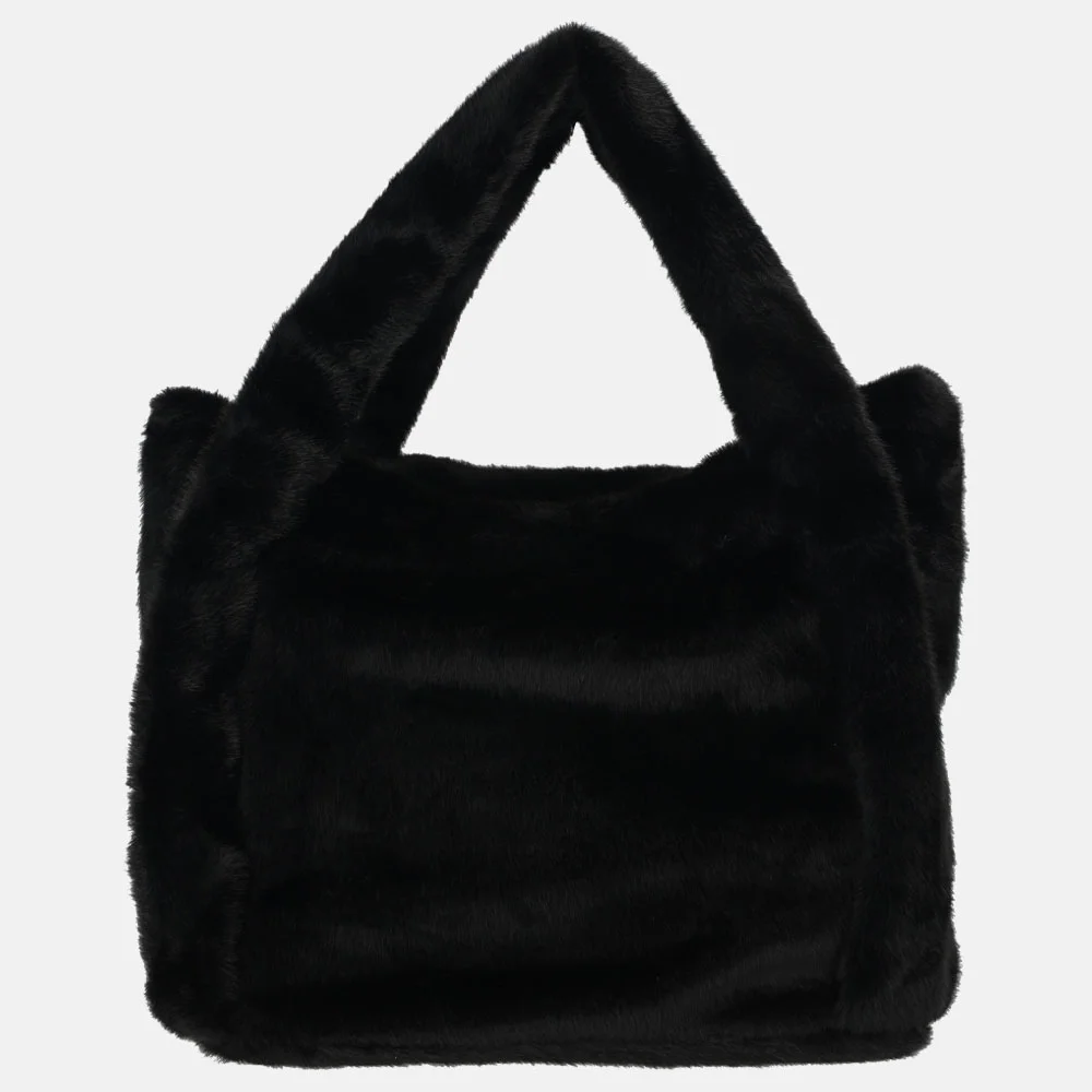 Firenze handtas faux fur black bij Duifhuizen