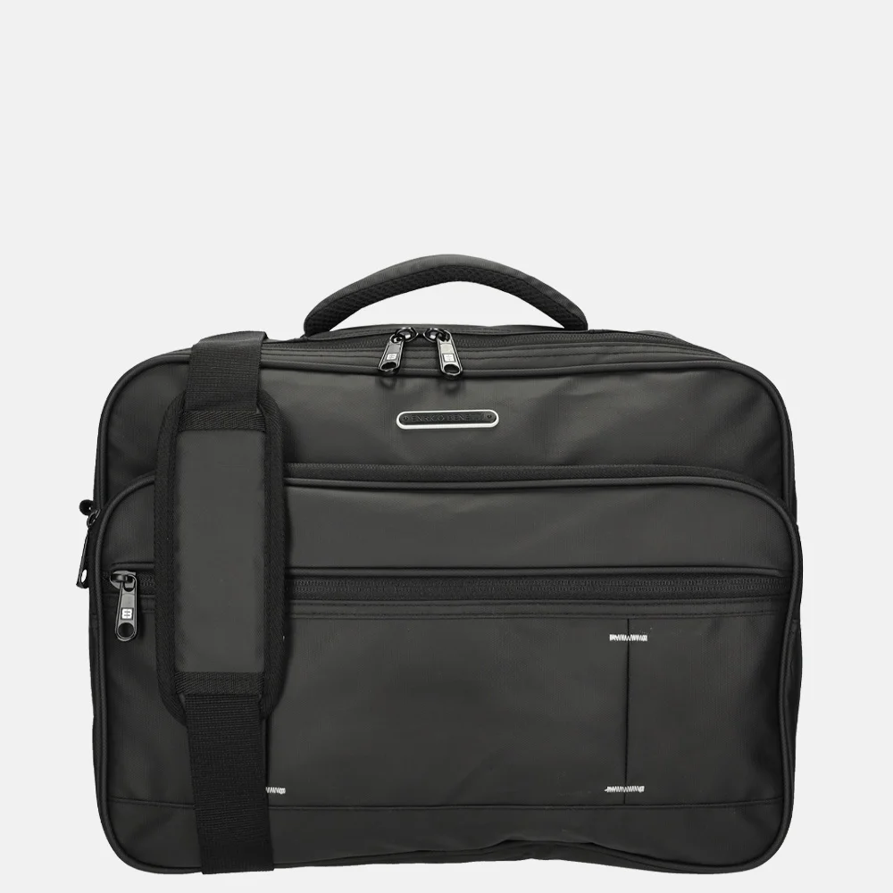 Enrico Benetti Northern schoudertas 15 inch zwart