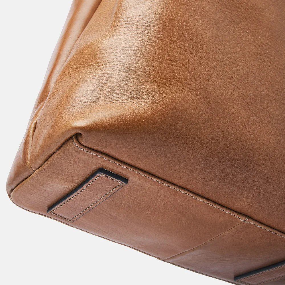 Castelijn en Beerens Lia Single zip Heritage laptoptas 15.6 inch light brown bij Duifhuizen