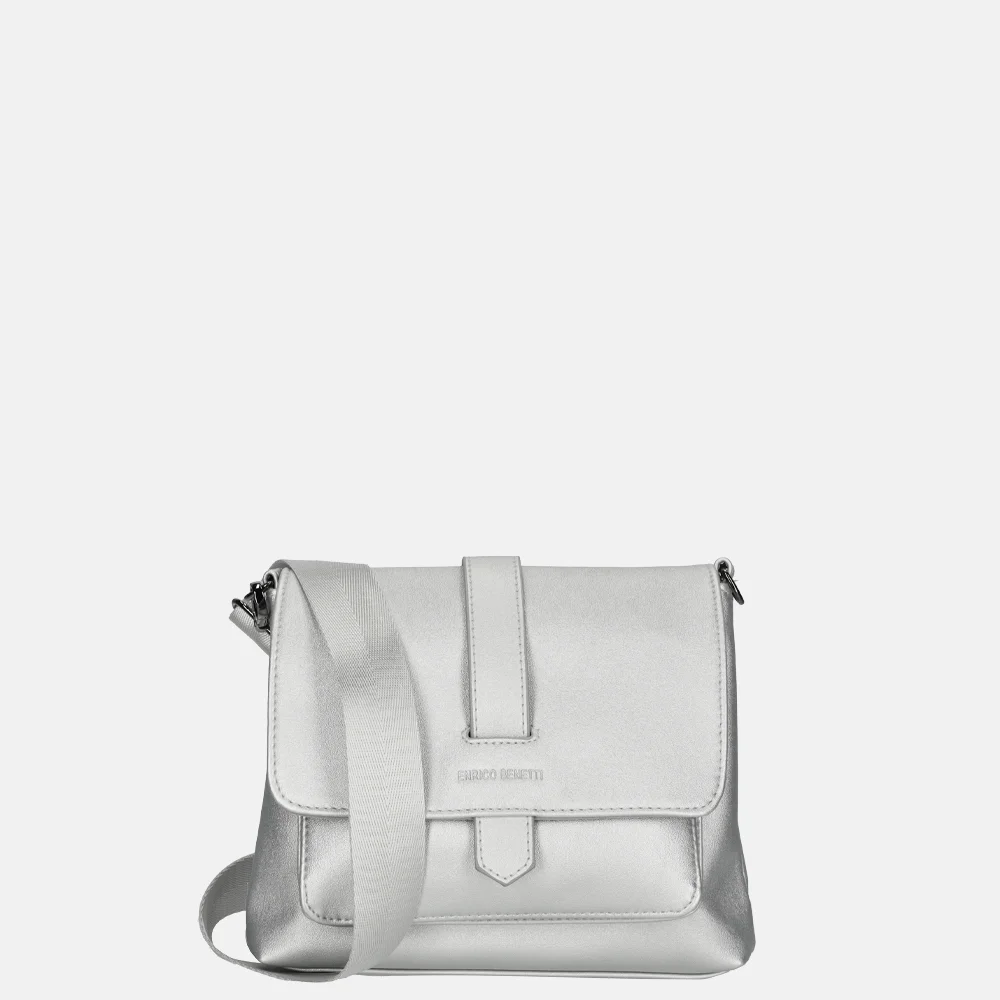 Enrico Benetti Hailey crossbody tas silver bij Duifhuizen