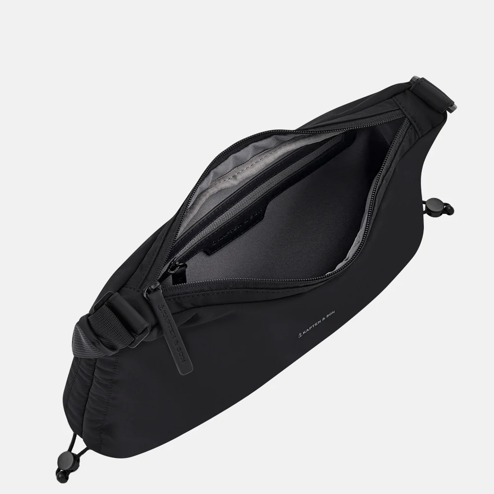 Kapten & Son Skara Small crossbody tas all black bij Duifhuizen