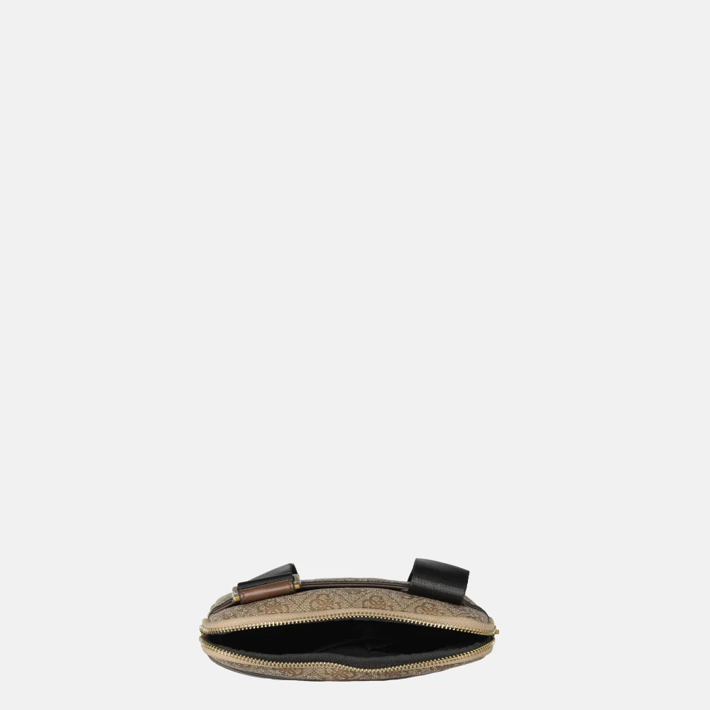 Guess Milano crossbody tas bbo brown bij Duifhuizen