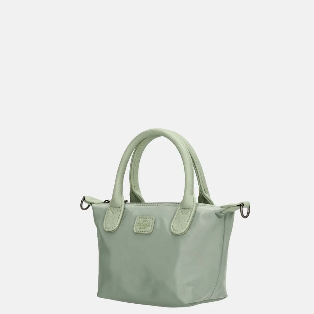Charm London Buckingham Mono crossbody tas XS lichtgroen bij Duifhuizen